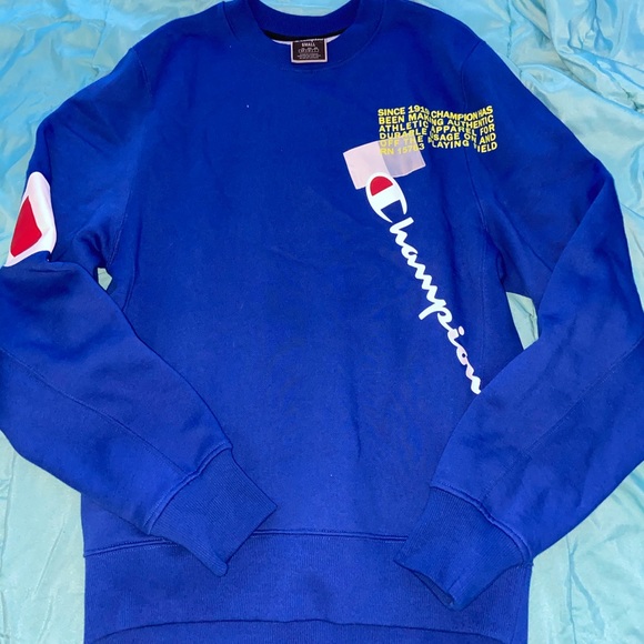 navy blue champion sweatsuit